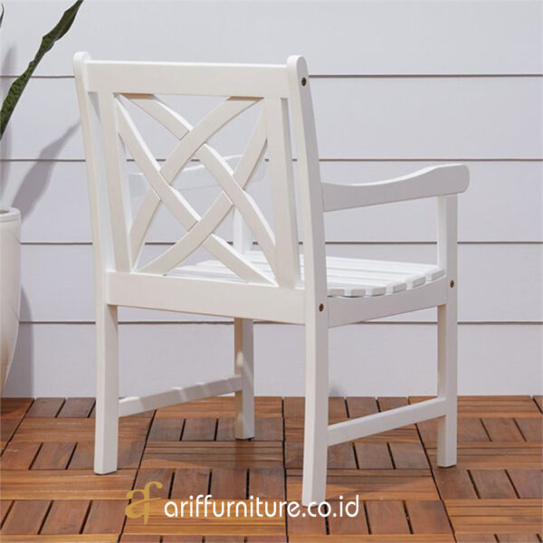 kursi teras minimalis warna putih terbaru