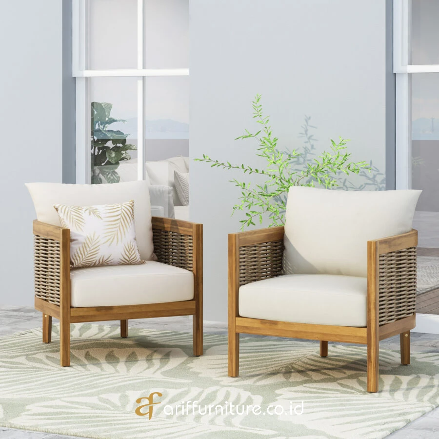 Kursi Teras Rotan Minimalis Modern Jepara - Arif Furniture Jepara