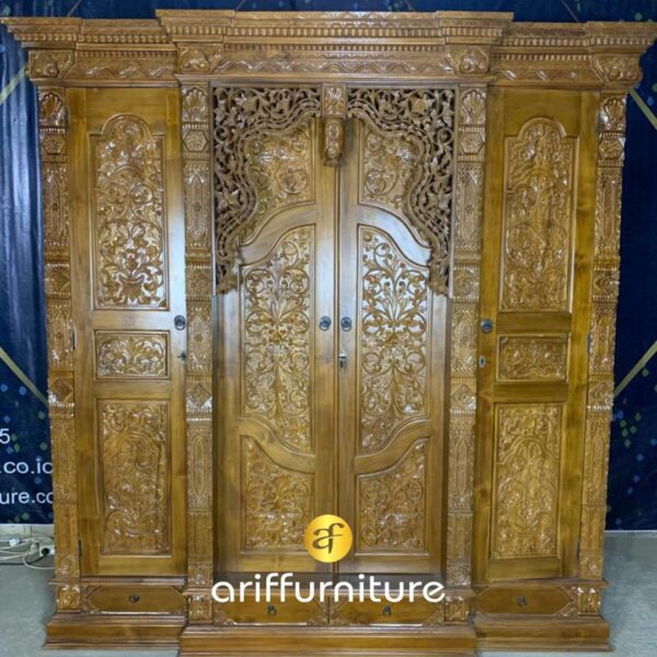 Lemari Pakaian Kayu Minimalis Mewah Terbaru - Gambar 4