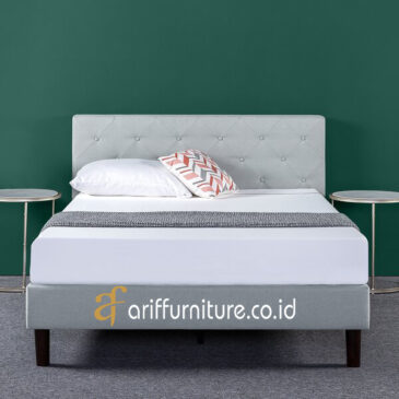 tempat tidur kayu minimalis modern