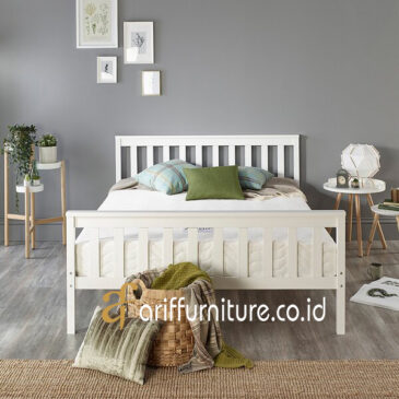 tempat tidur kayu minimalis terbaru