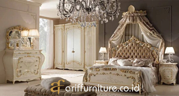 Ranjang Set Kamar Tempat Tidur Mewah Elegan Klasik