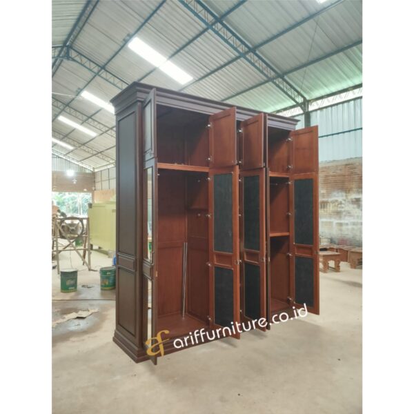 Lemari Pakaian Kaca 5 Pintu Terbaru - Gambar 5