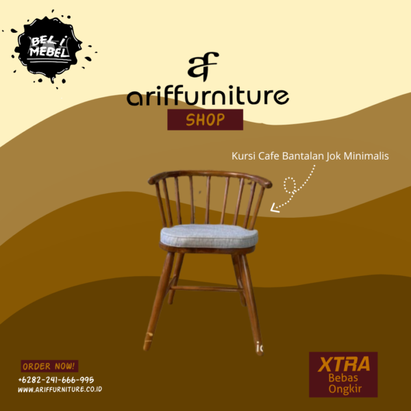 Kursi Cafe Bantalan Busa Jok Minimalis