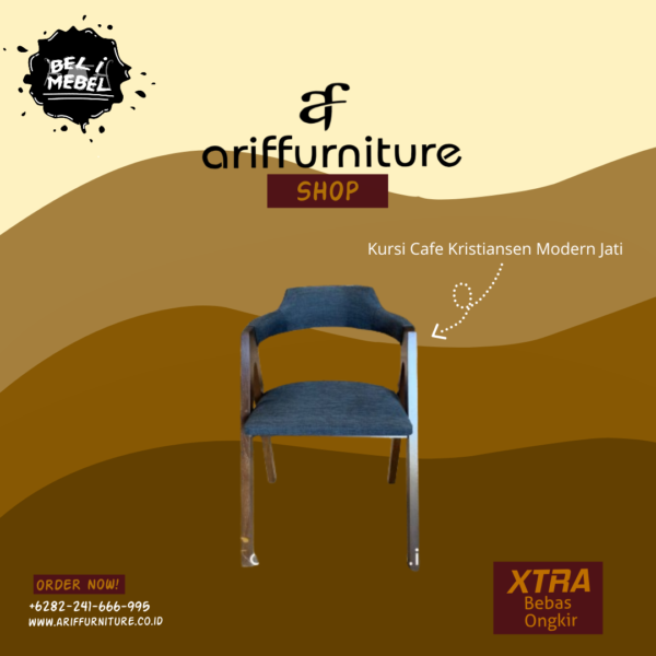 Kursi Cafe Kristiansen Modern Jati