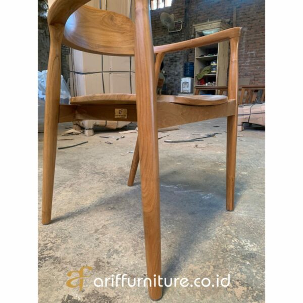 Kursi Cafe Minimalis Kayu Jati Model Retro - Gambar 3