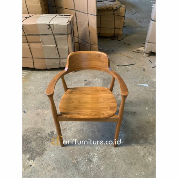 Kursi Cafe Minimalis Kayu Jati Model Retro - Gambar 6