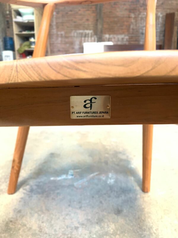 Kursi Cafe Minimalis Kayu Jati Model Retro - Gambar 7
