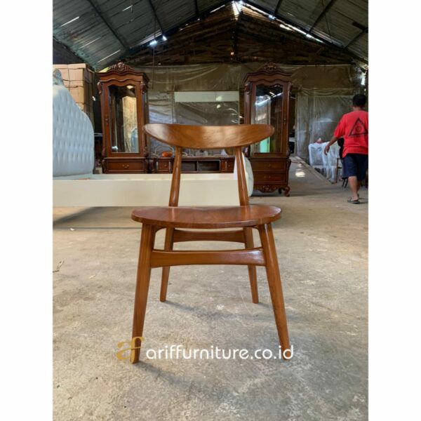 Kursi Cafe Sederhana Kayu Jati - Gambar 2