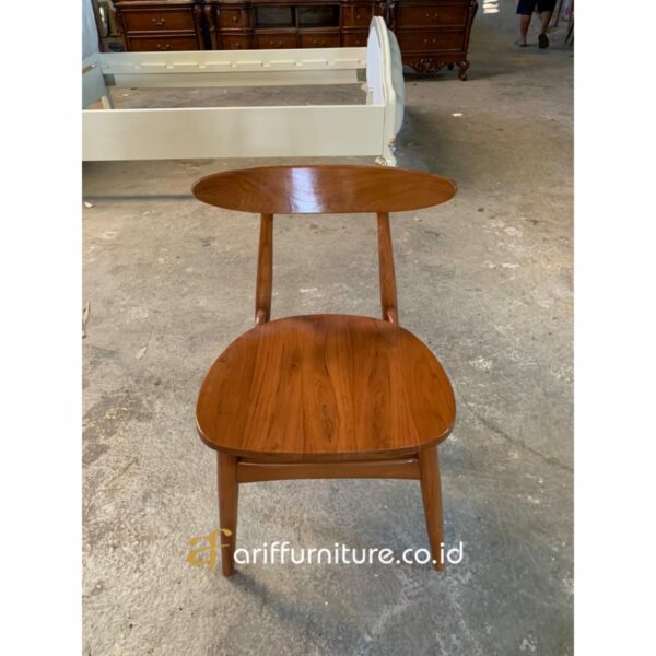 Kursi Cafe Sederhana Kayu Jati - Gambar 3