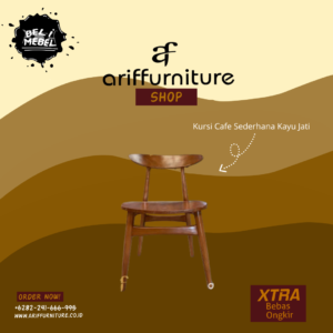 Kursi Cafe Sederhana Kayu Jati