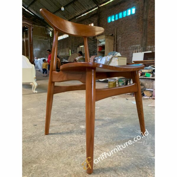 Kursi Cafe Sederhana Kayu Jati - Gambar 6