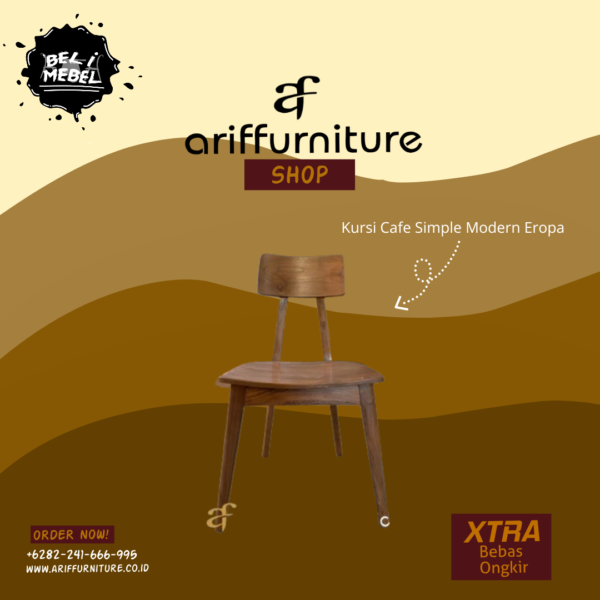 Kursi Cafe Simple Modern Model Eropa
