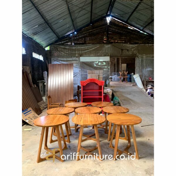 Meja Cafe Scandinavian Japandi - Gambar 4