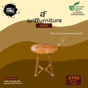 Meja Cafe Scandinavian Japandi