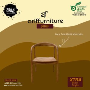 Kursi Cafe Jati Klasik Minimalis