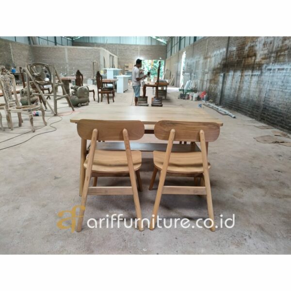 Set Kursi Cafe Meja Makan Panjang - Gambar 5