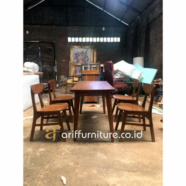 Set Meja Makan Kursi Cafe Minimalis - Gambar 2