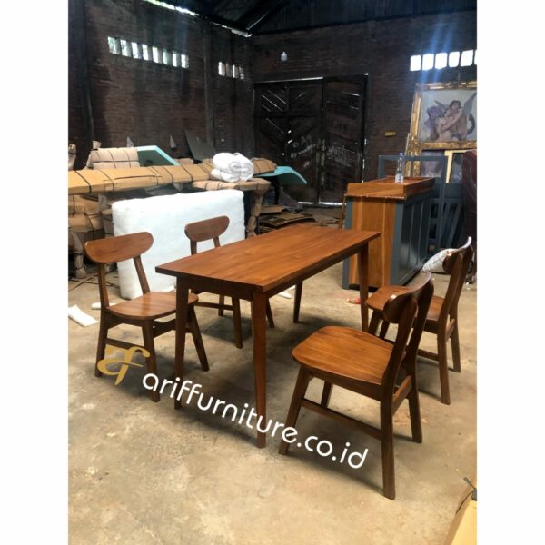 Set Meja Makan Kursi Cafe Minimalis - Gambar 3