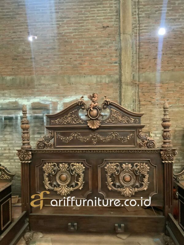 Aesthetic Tempat Tidur Mewah Jepara Luxury King Size - Gambar 3