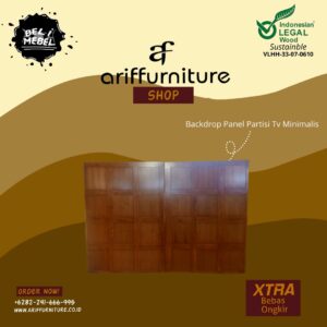 Backdrop Panel Partisi Tv Minimalis