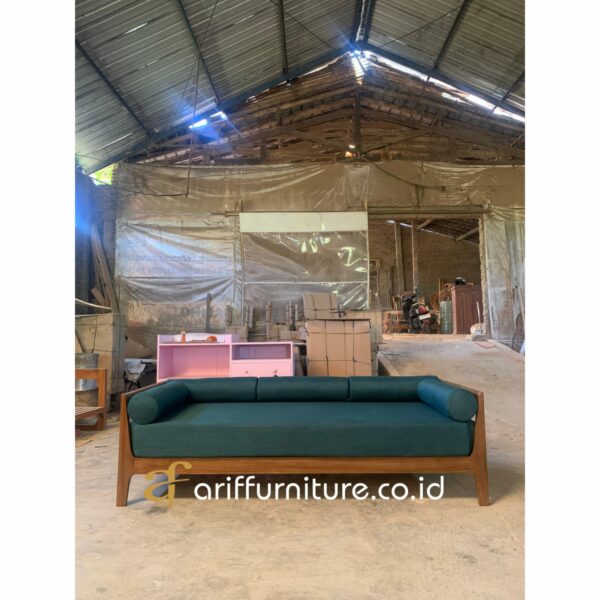 Bangku Bale Bale Minimalis Kayu Jati - Gambar 2