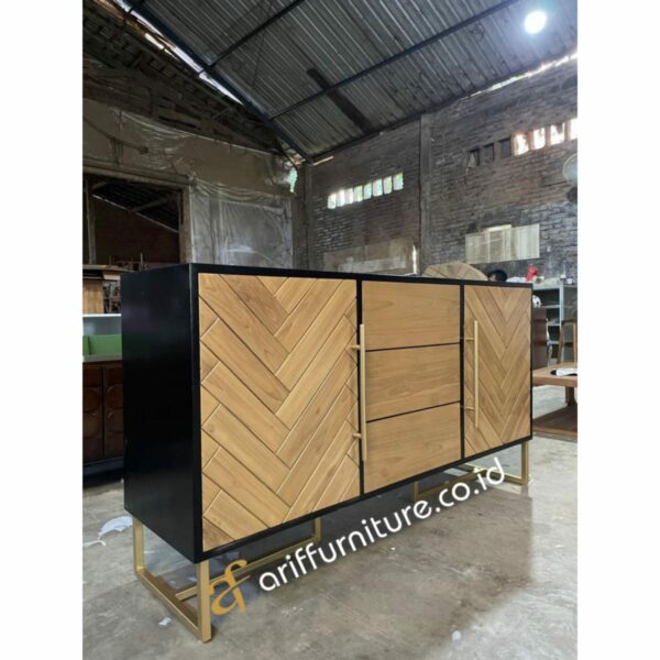 Bufet TV Kayu Jati Minimalis Terbaru - Gambar 3