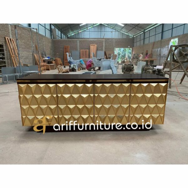 Buffet TV 3D Kayu Jati Minimalis Modern - Gambar 2