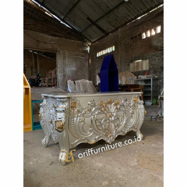Buffet TV Klasik Ukiran Jepara Mewah - Gambar 6