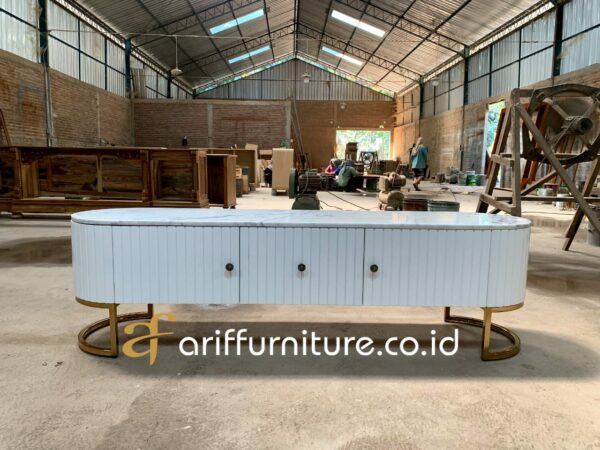 Buffet TV Pajangan Minimalis Kisi Kisi - Gambar 2