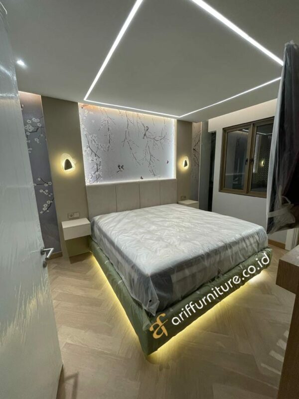 Set Kamar Tempat Tidur Minimalis Modern - Gambar 2