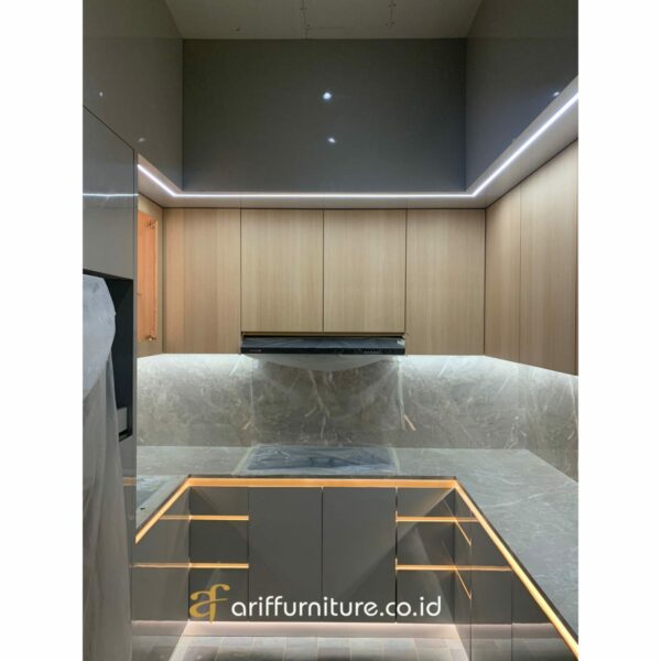 Kitchen Set HPL Aica Minimalis Modern - Gambar 4