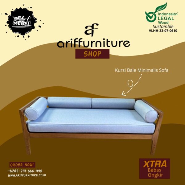 Kursi Bale Bale Minimalis Jati Sofa