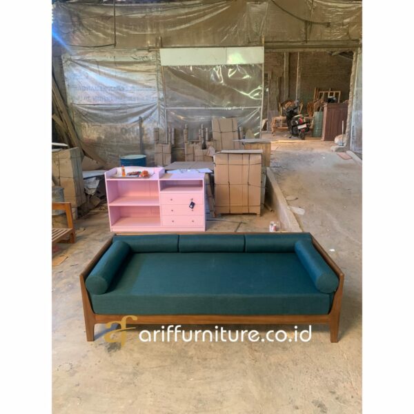 Bangku Bale Bale Minimalis Kayu Jati - Gambar 4