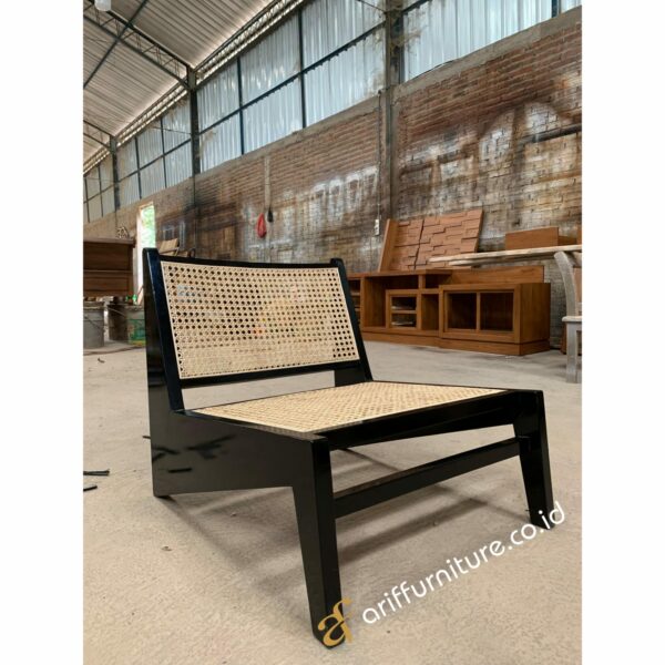Kursi Santai Rotan Kayu Jati Minimalis - Gambar 4