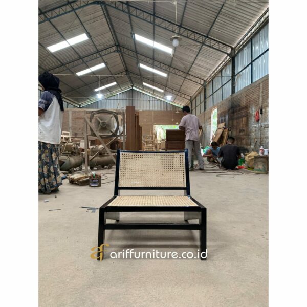 Kursi Santai Rotan Kayu Jati Minimalis - Gambar 3