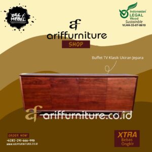 Lemari Buffet Minimalis Kayu Jati Jepara