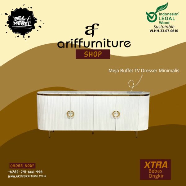 Meja Buffet TV Dresser Minimalis Modern