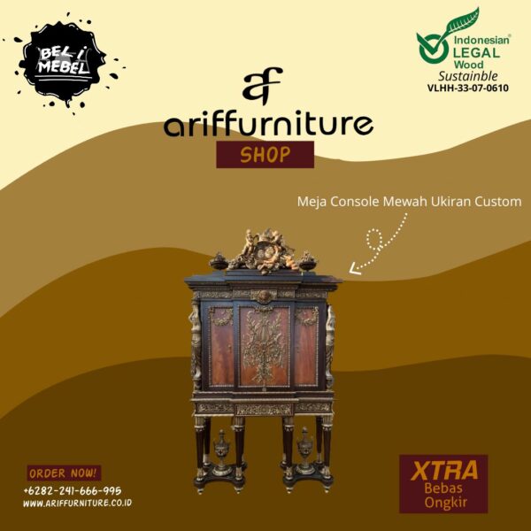 Meja Console Ukiran Jepara Mewah Luxurious Custom