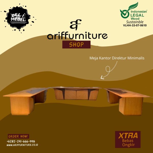 Meja Kantor Direktur Model Minimalis