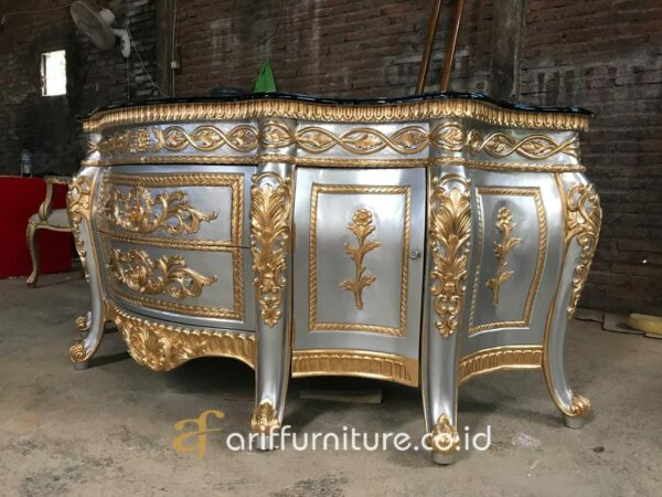 Meja Konsul Ruang Tamu Ukiran Mewah - Gambar 5