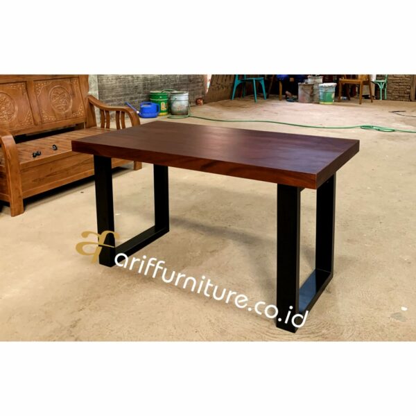 Meja Makan Sederhana Jati Solid Minimalis - Gambar 4