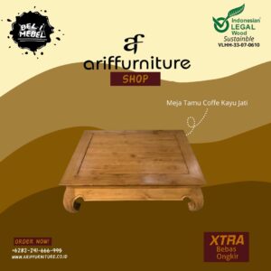 Meja Tamu Coffe Kayu Jati