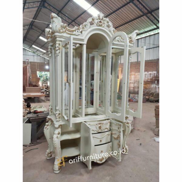 Lemari Hias Mewah Luxury Carving Elegant - Gambar 6