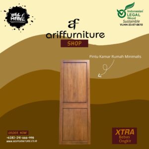 Pintu Kamar Rumah Minimalis Kayu Jati