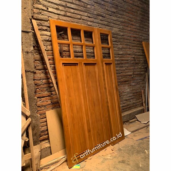 Pintu Kupu Tarung Jati Rumah Minimalis - Gambar 4