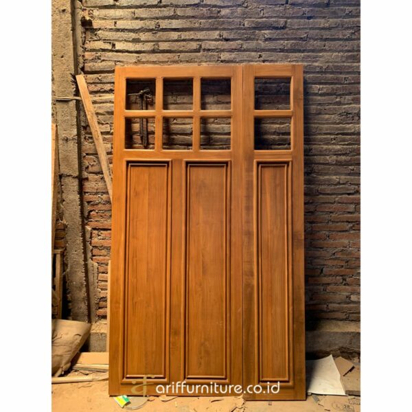 Pintu Kupu Tarung Jati Rumah Minimalis - Gambar 2