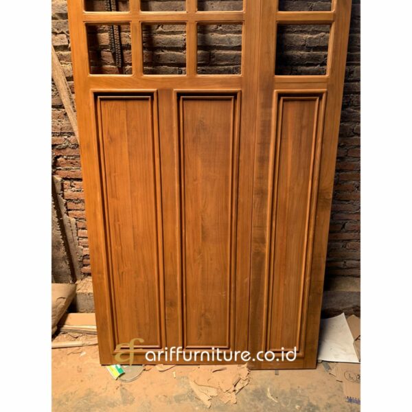Pintu Kupu Tarung Jati Rumah Minimalis - Gambar 3
