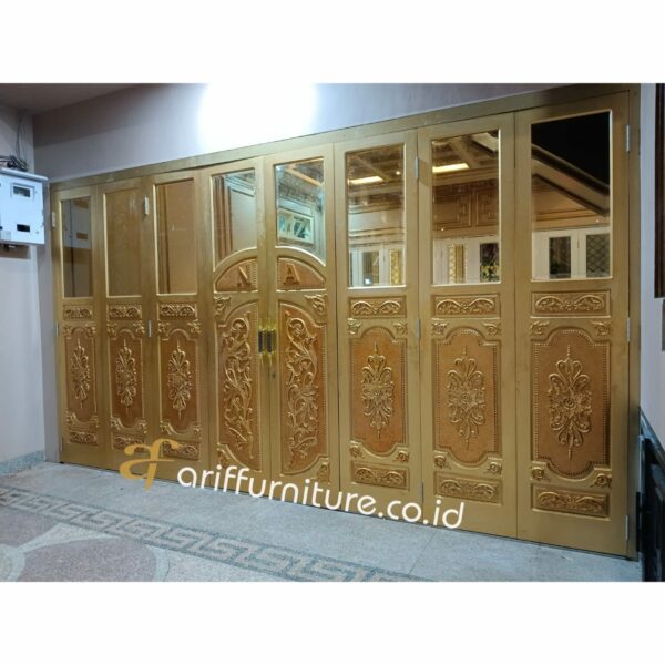 Pintu Garasi Kayu Jati Ukir Jepara - Gambar 5