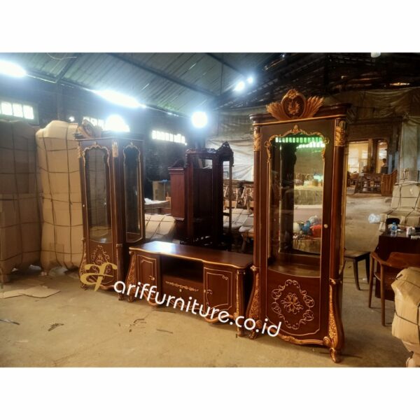 Set Bufet TV Minimalis Jati Mewah - Gambar 3